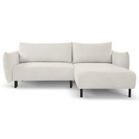 ECKSOFA Creme DELI Mit Schlaffunktion Rechts - Beige, Textil (257/171cm) - Sepro Meble