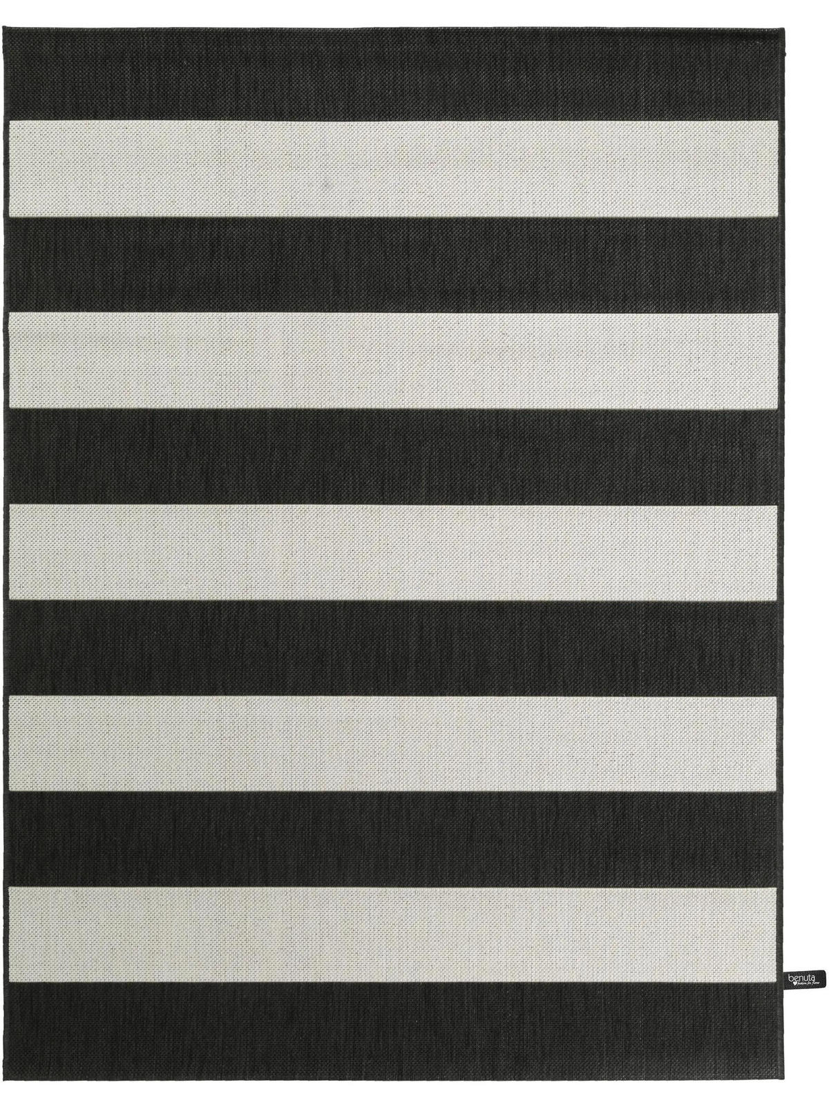 OUTDOORTEPPICH Metro Schwarz 120x170 cm - Schwarz, Kunststoff/Textil (120/170cm) - benuta Nest