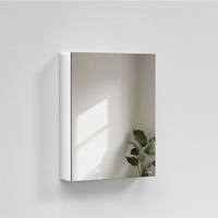 SPIEGELSCHRANK Weiß 65/50/14,5 cm - Weiß, Metall (50/65/14.5cm) - EMKE