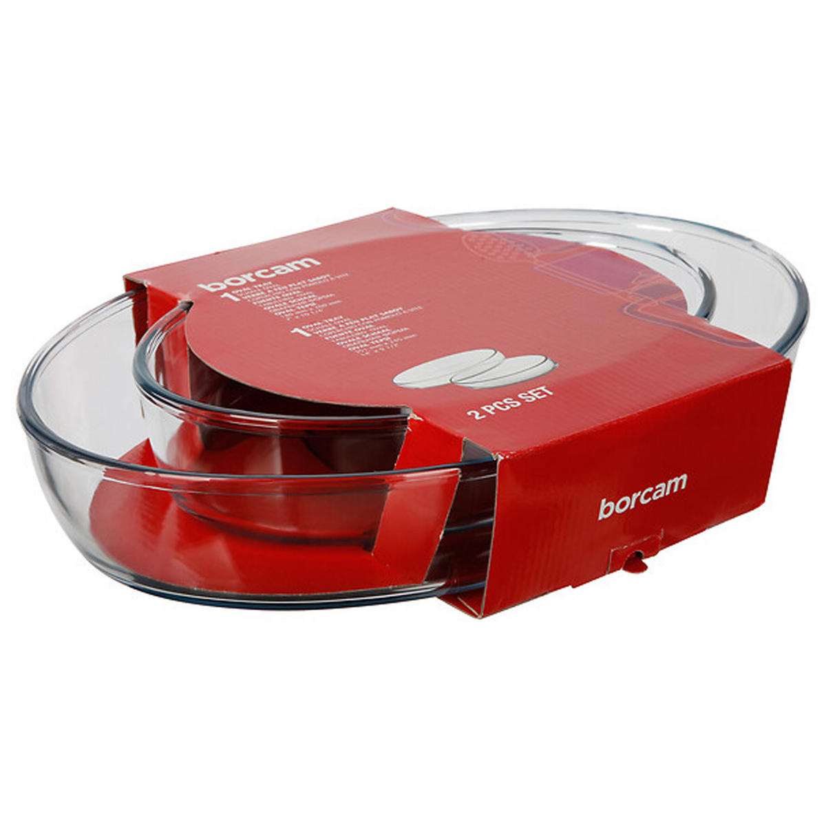 OFENFORM Set 2-tlg., Glas, Transparent - Transparent, Glas (25/7/35.2cm) - 5five Simply Smart