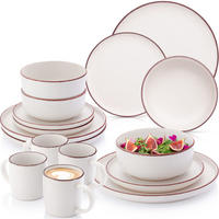 KOMBISERVICE BOMBAY IVORY - 16 teilig aus Steingut - Creme, Stein (50/30/80cm) - Sänger