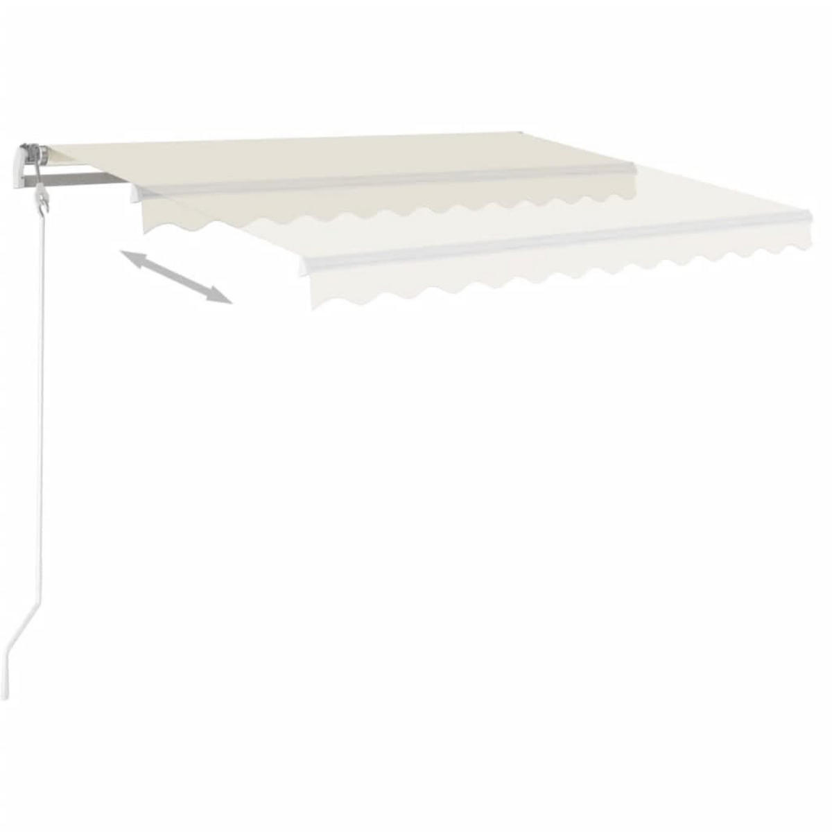 MARKISE Automatisch Einziehbar 350x250 cm Creme - Creme, Metall (350/1/350cm) - furnicato