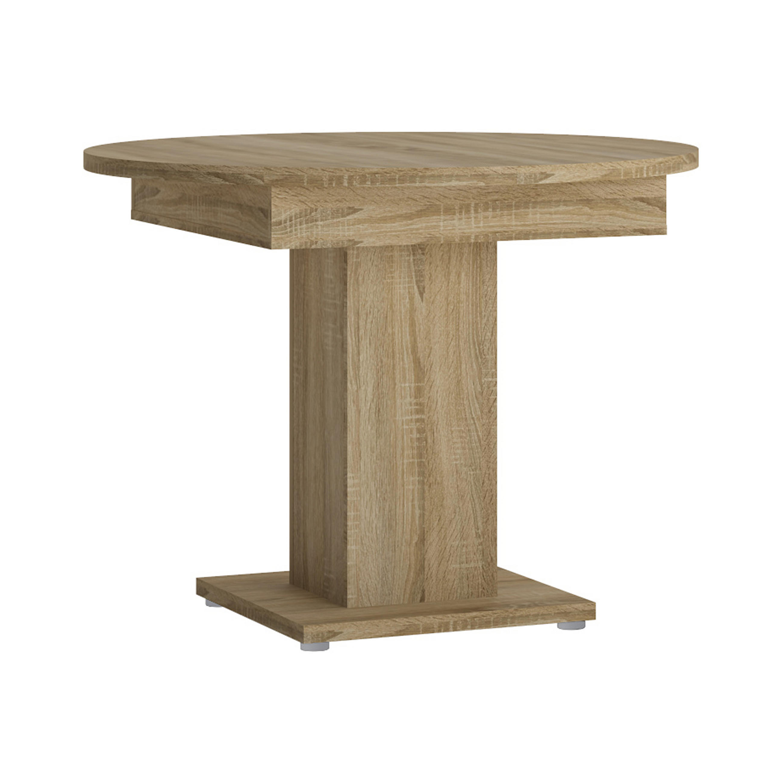 ESSTISCH Rund ausziehbar Sonoma Eiche 100 - 140/76/100 - Sonoma Eiche, Holzwerkstoff (100/100/76cm) - designimpex