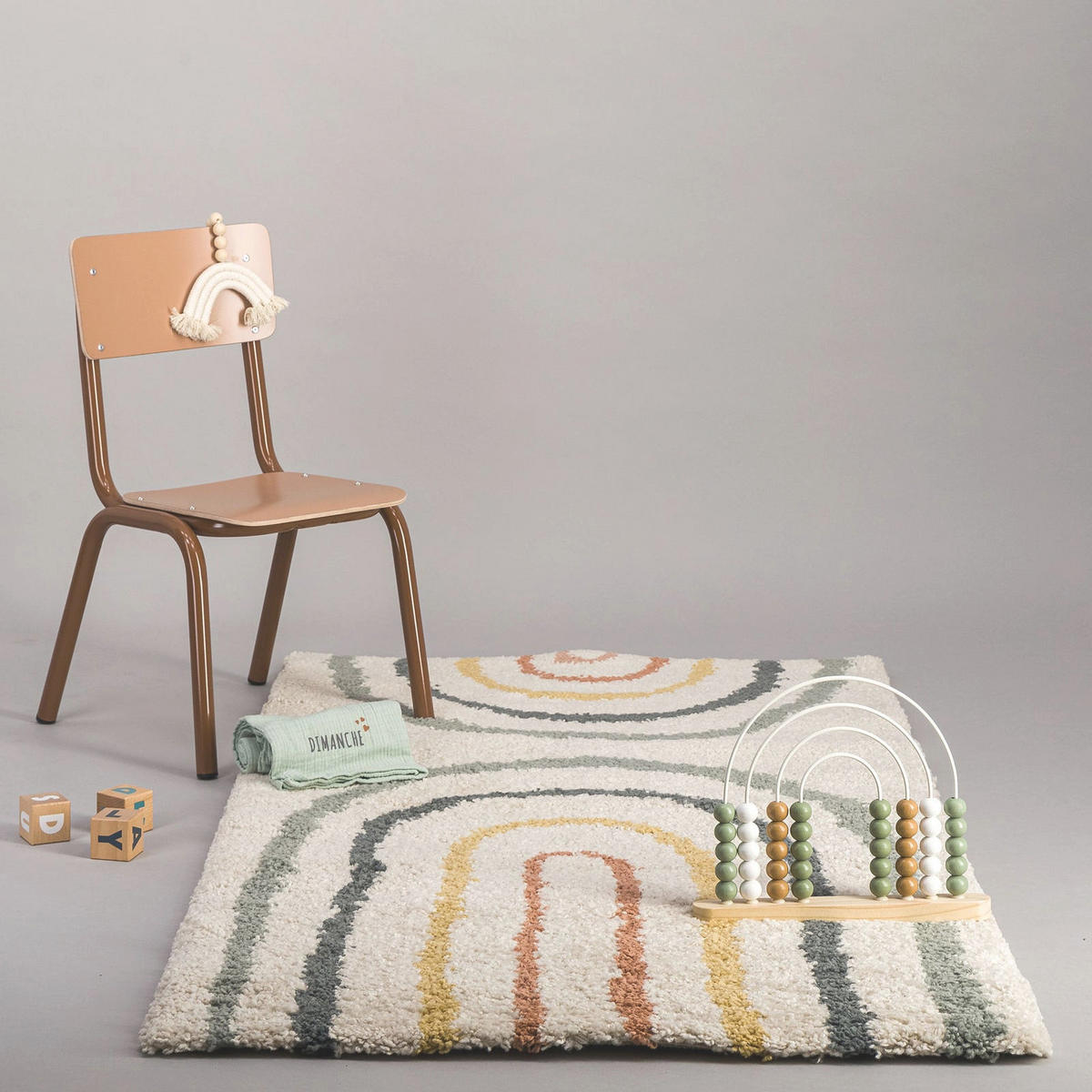KINDERTEPPICH extra dick und komfortabel mehrfarbig - Multicolor, Textil (120/170cm) - AFK Living