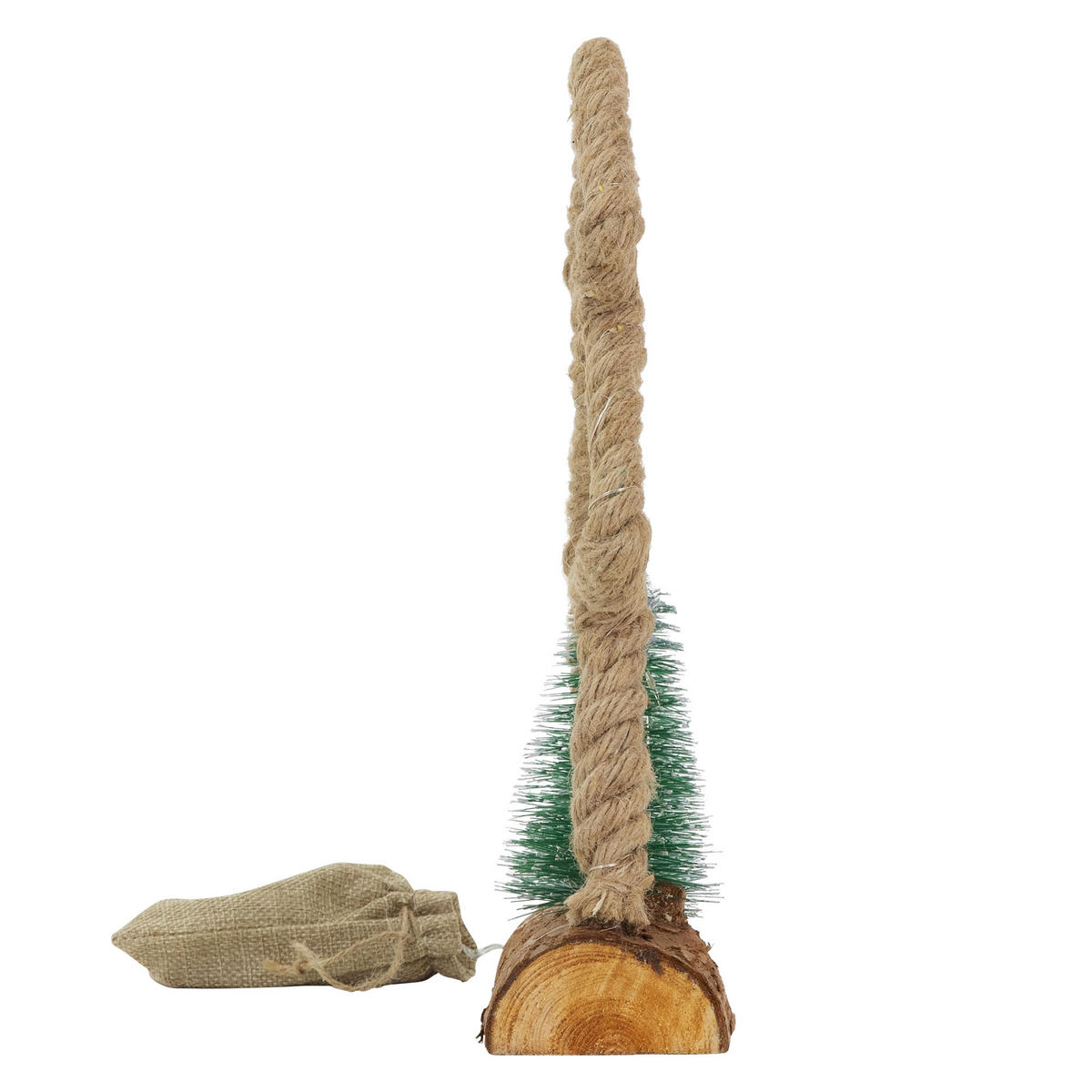 WEIHNACHT JUTE STERN - Braun, Holz (33/30/9.5cm) - ECD-Germany
