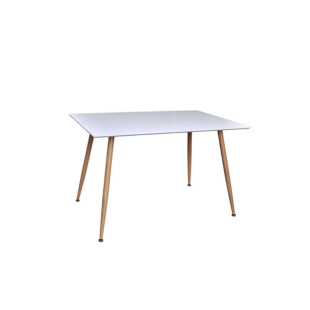 ESSTISCH, Polar, Weiß, MDF, 75 x 120 x 75 cm - Weiß, Holzwerkstoff/Metall (120/75/75cm) - ebuy24