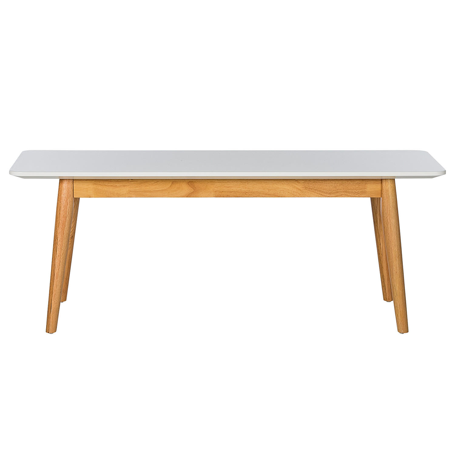 SITZBANK - Eichefarben/Weiß, Holzwerkstoff (120/45/40cm) - home24