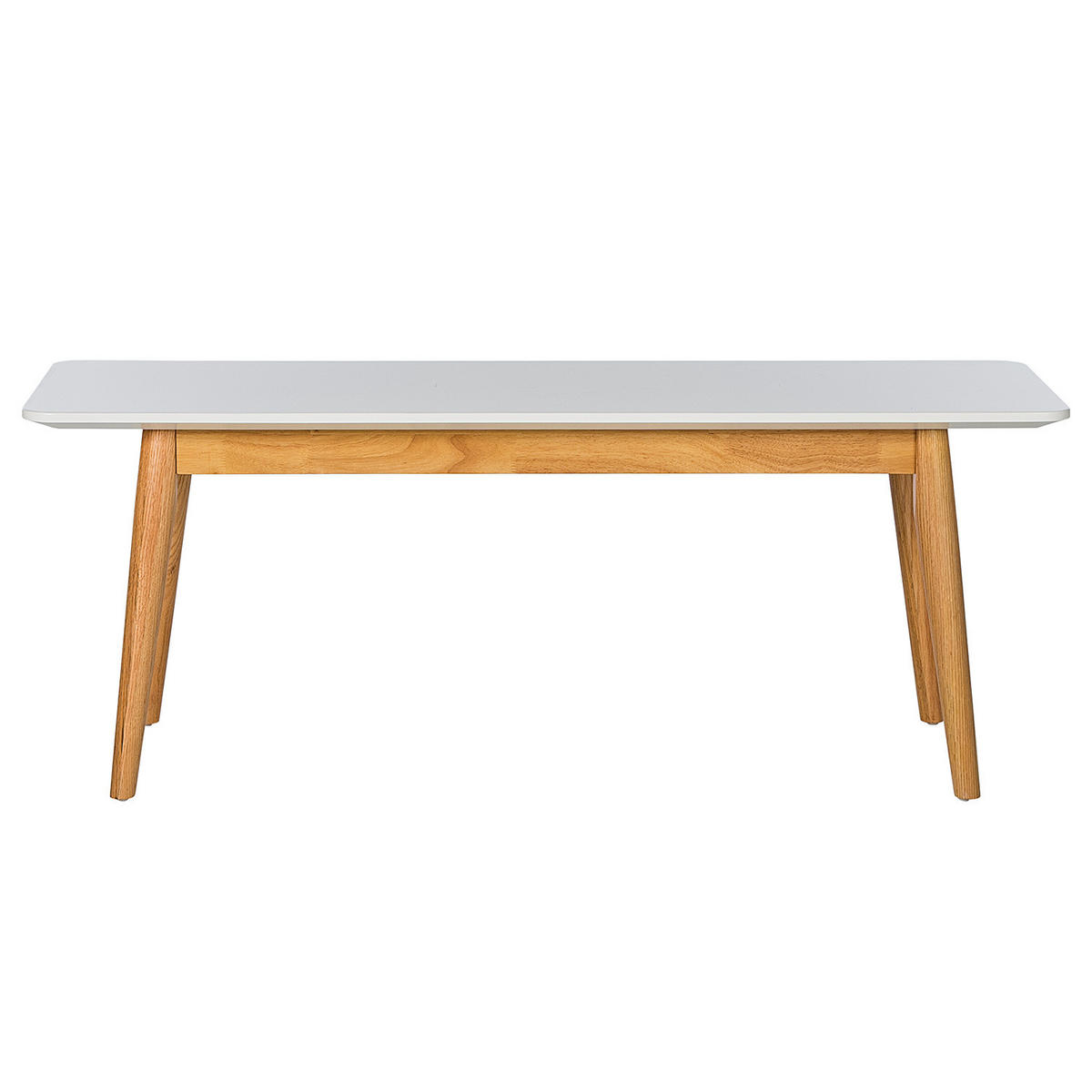 SITZBANK - Eichefarben/Weiß, Holzwerkstoff (120/45/40cm) - home24