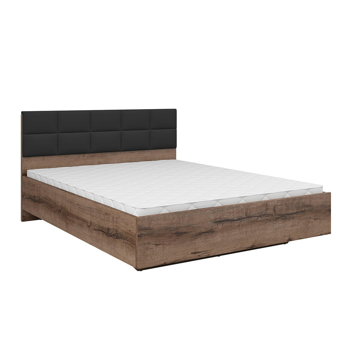 BOXSPRING POSTEĽ 160/200 Romane Drevo - hnedá, kompozitné drevo (160/200cm) - Petits-meubles