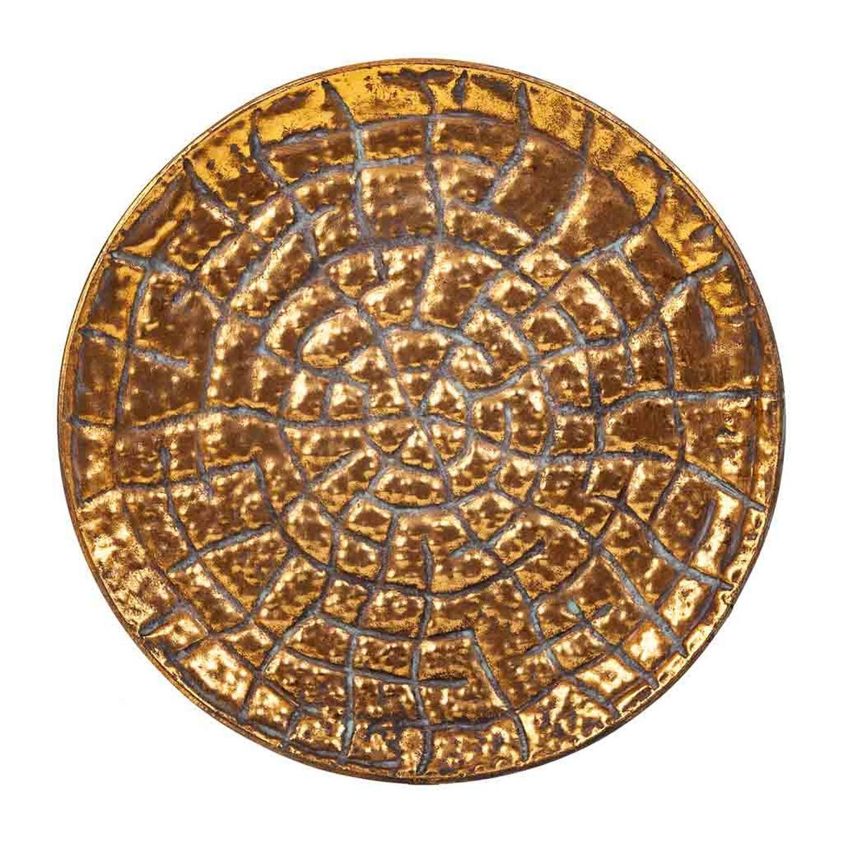 TISCH aus Metall, golden, 35x59cm - Goldfarben, Metall (34.5/34.5/59cm) - Wanderlust