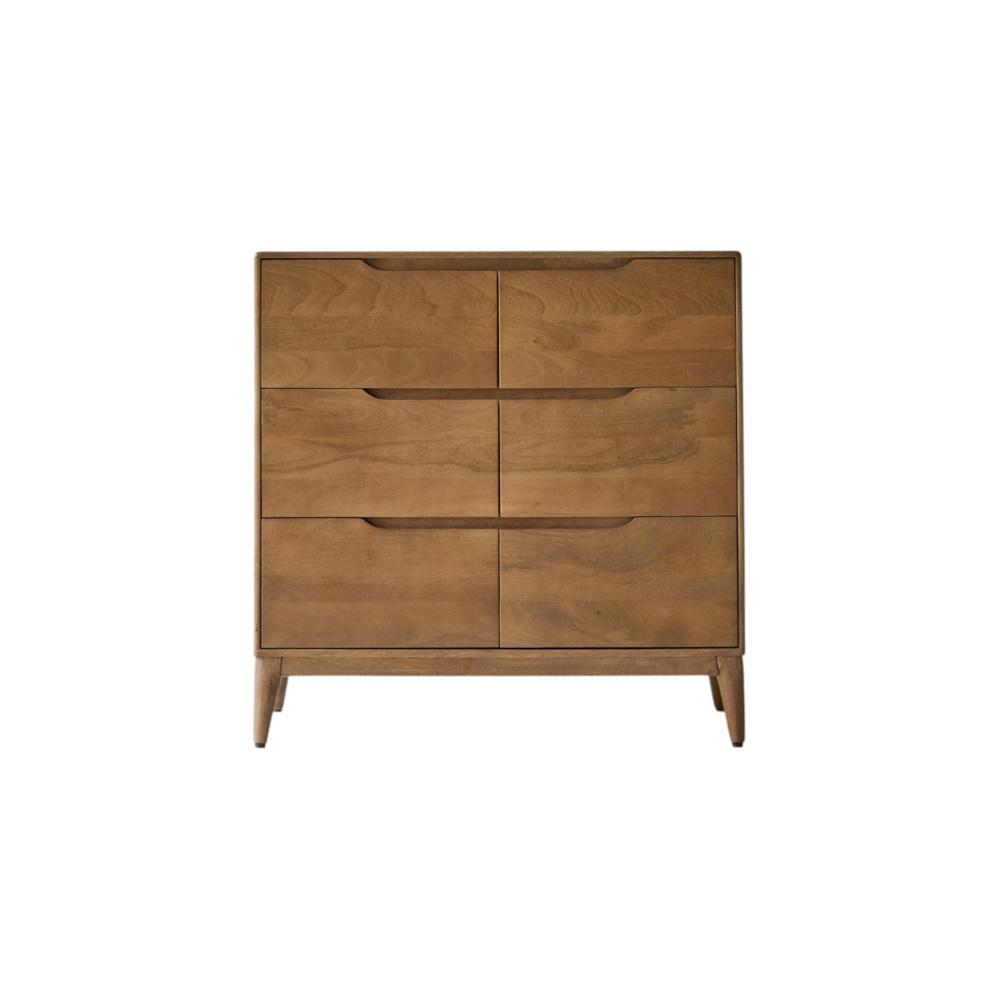 KOMMODE Gabrielle Braun aus Mango - Braun, Holz (100/100/40cm) - Tikamoon