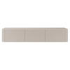 TV-HÄNGEBOARD Ovarlo Greige mit geriffelten Fronten 163 cm - Taupe, Holzwerkstoff (163.2/31.2/38cm) - Selsey