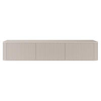 TV-HÄNGEBOARD Ovarlo Greige mit geriffelten Fronten 163 cm - Taupe, Holzwerkstoff (163.2/31.2/38cm) - Selsey