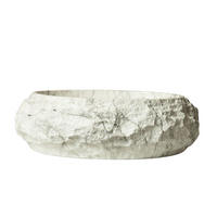 AUFSATZBECKEN Elfenbeinfarben 45/32/15 cm - Weiß, Holz (45/15/32cm) - PANGIVO