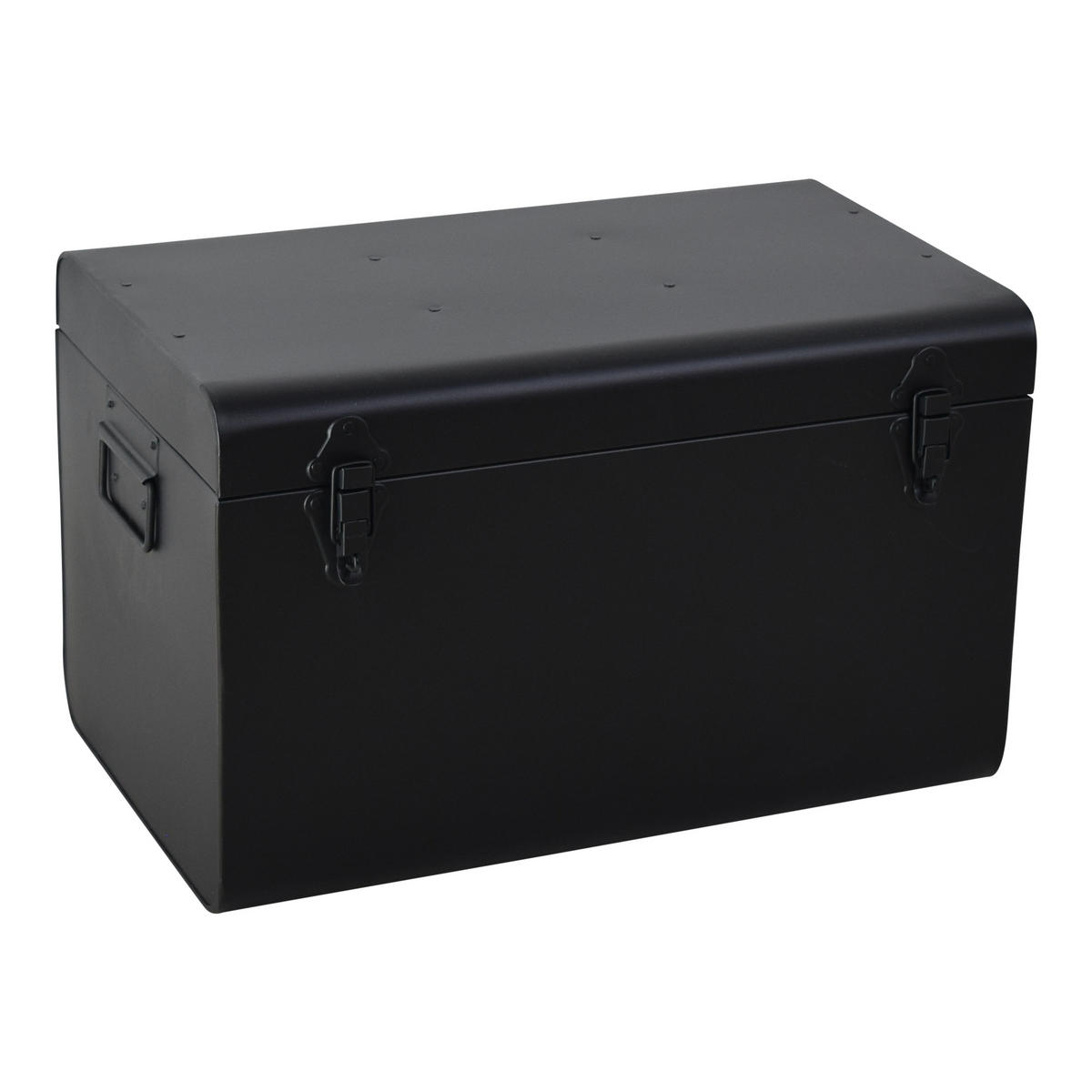 AUFBEWAHRUNGSTRUHE Kris Schwarz - Schwarz, Metall (50/31/31cm) - LOFT42