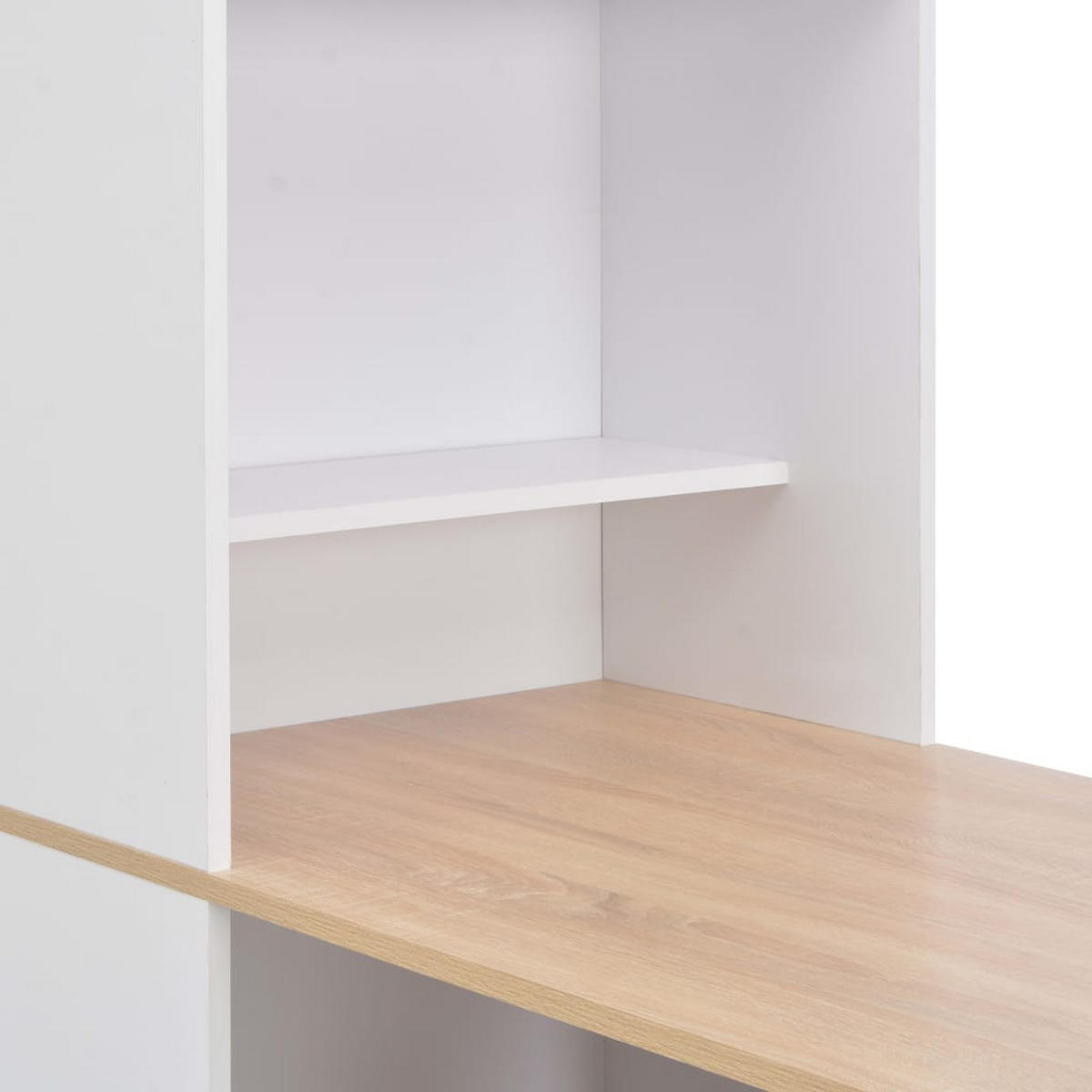 BARTISCH Mit Schrank Weiß 115/59/200 Cm - Weiß, Holz (115/59/200cm) - vidaXL