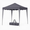 FALTPAVILLON 3 x 3 m ( Anthrazit ), wetterfestes und UV-Beständigs Pavillon mit Tragetasche - Anthrazit, Textil/Metall (300/250/300cm) - Bestlivings