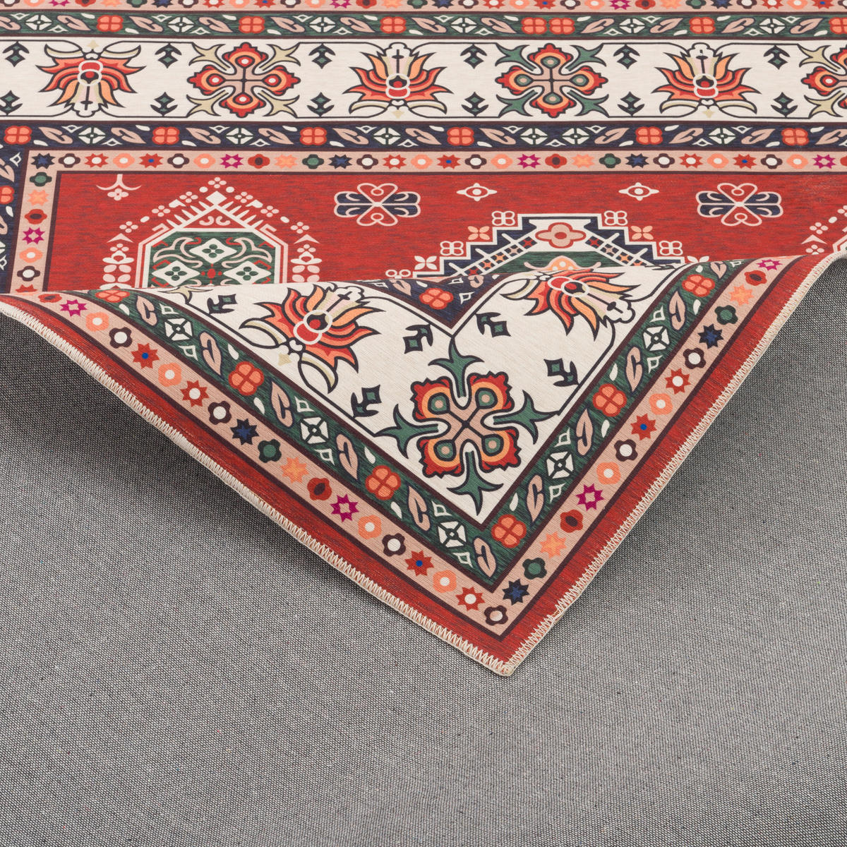 LUXUS ORIENT TEPPICH PRIMUS BORDÜRE - Rot, Textil (160/230cm) - Pergamon