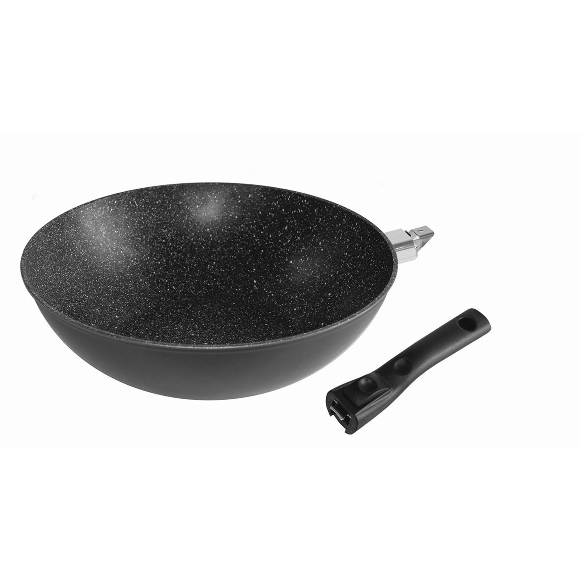 WOK - Grau, Metall (30cm) - Stoneline