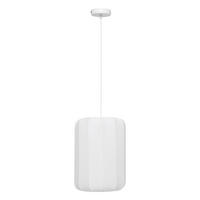 DECKENLAMPE Tobie Ø 25 cm - Weiß, Naturmaterialien (25/25/123cm) - Atmosphera Createur d´interieur