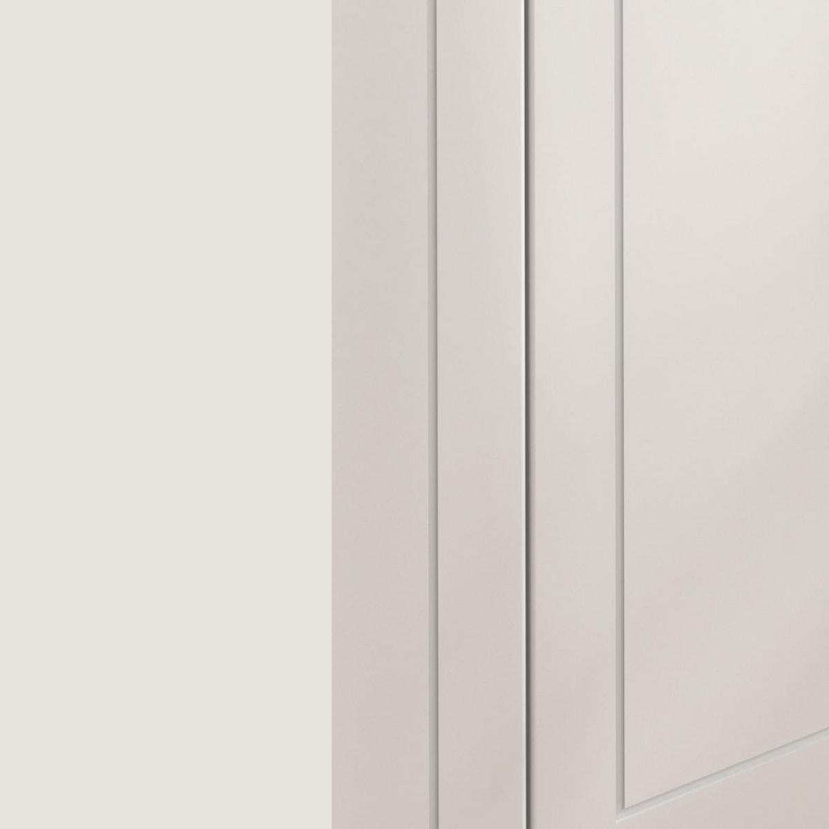 KÜCHENZEILE Kvantum Grau / Weiß Matt 240 / 51,6 / 207cm (Blum Teilauszug) - Weiß/Grau, Holzwerkstoff/Metall (240/207/51.6cm) - Feldmann-Wohnen