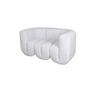 SOFA NUA Weiß 150x85x75 cm - Weiß, Textil (150/75/85cm) - FURNLUX