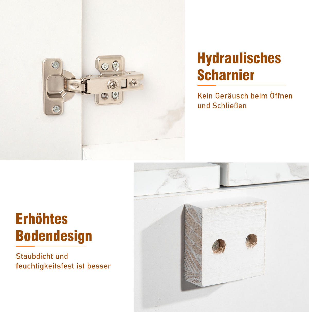 SIDEBOARD 208/39,5/80 cm mit 4 Türen und 2 Schubladen, viel Stauraum aus Holzwerkstoff, Weiß - Weiß, Holzwerkstoff (208/80/39.5cm) - Redom