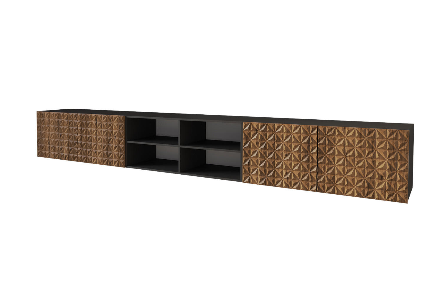 Altdecor Lowboard Eiche Wotan 300x40x40 cm