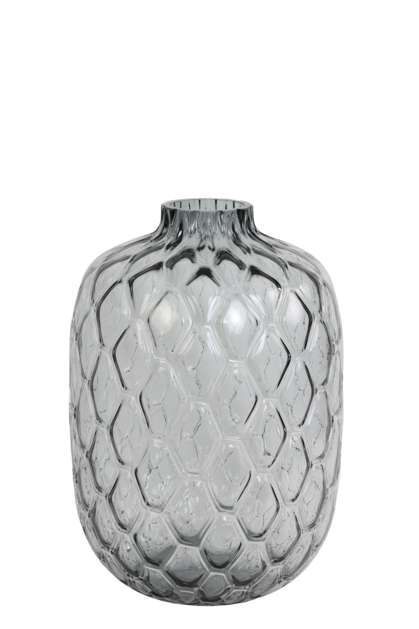VASE Carino Grau Ø29/42 cm - Grau, Glas (29/42cm) - Light & Living