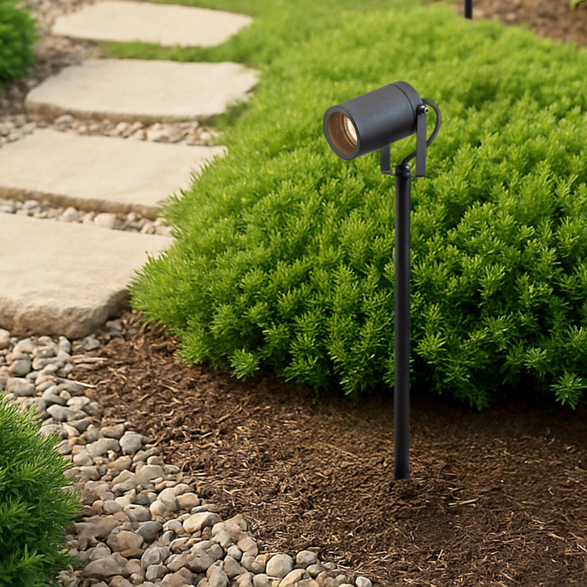 AUSSENLEUCHTE NAVONA 47 Anthrazitgrau 8 W IP65 - Grau, Metall (15/15/30cm) - Rendl