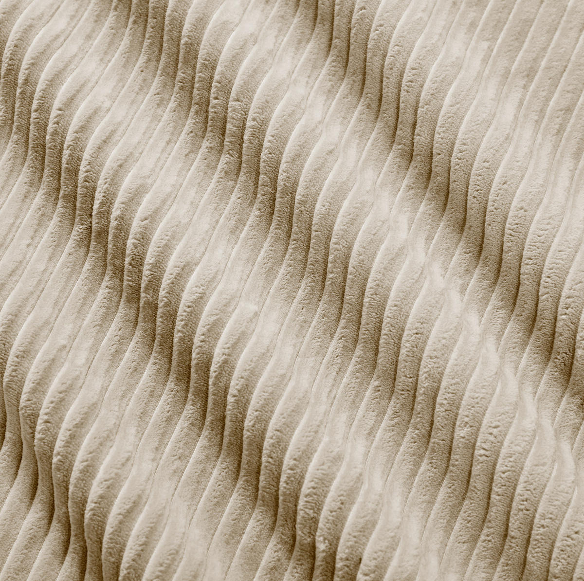 SOFA 298/103/70 cm in Beige aus Cord, modular und montagefrei - Beige, Textil (103/70/298cm) - Flora Grace