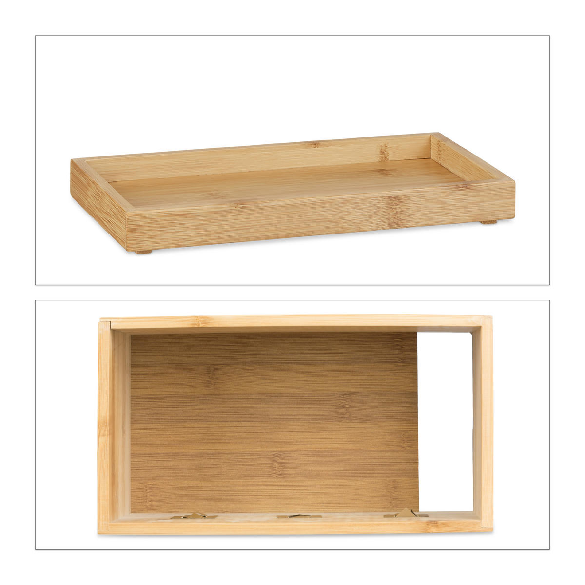 KABELBOX - Hellbraun, Holz/Holzwerkstoff (14/25.5/16.5cm) - Relaxdays