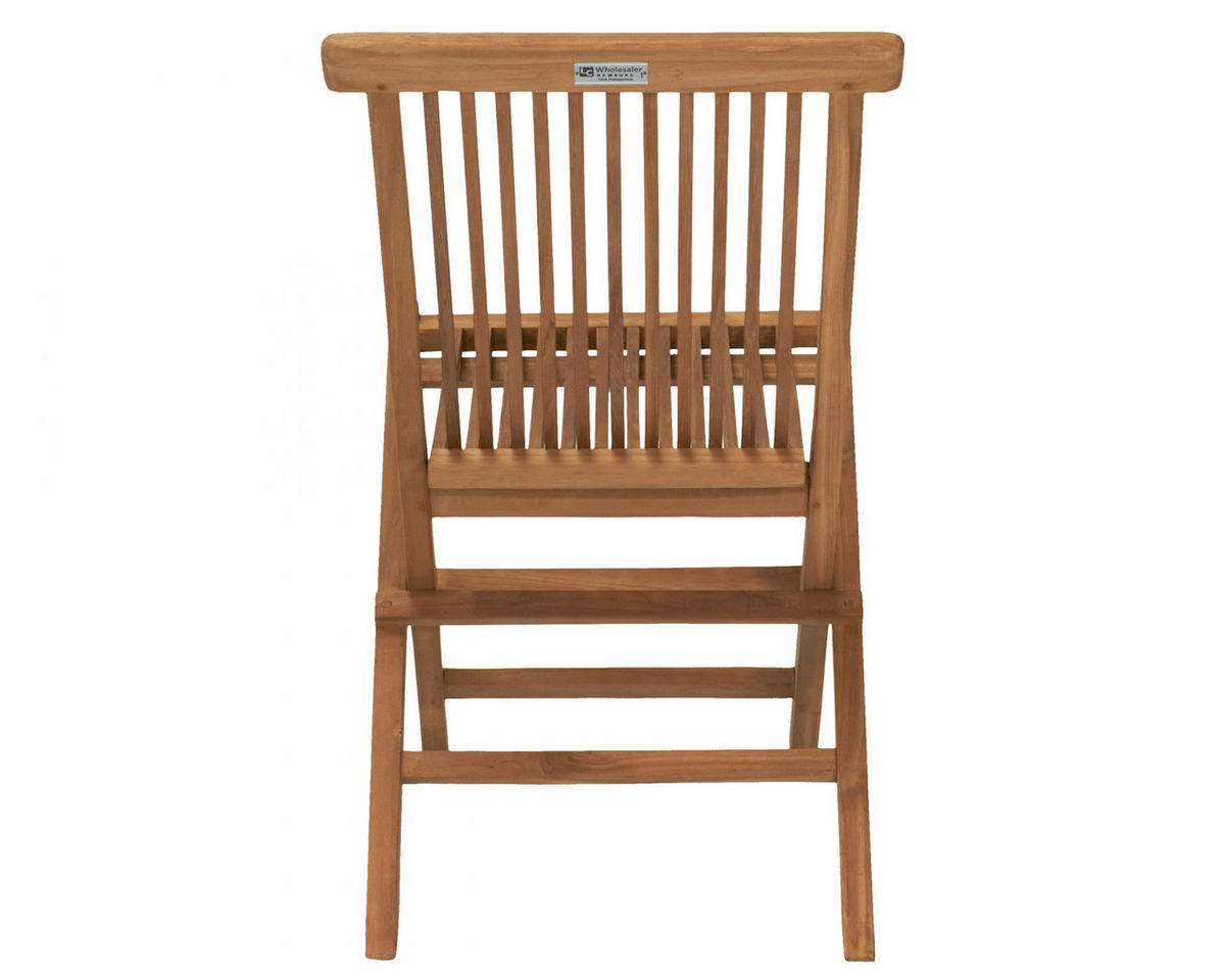 GARTENSTUHL Ela 47x43x89 cm, Teakholz, Natur - Naturfarben, Holz (43/89/47cm) - dasmöbelwerk