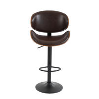 BARHOCKER höhenverstellbar und 360° drehbar Braun - Braun, Kunststoff (50/93/51cm) - MIVRAY