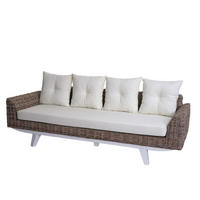 SOFA Cremeweiß - Weiß, Holz (209/85/78cm) - MCW