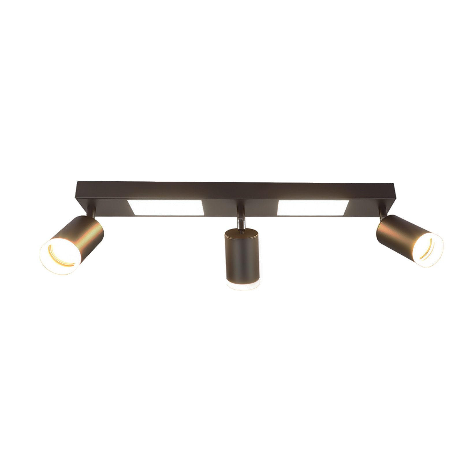 STRAHLER Bocholt 3-flammig 51/8/16.9 cm - Schwarz, Metall (51/8/16.9cm) - Nettlife