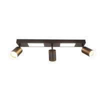 STRAHLER Bocholt 3-flammig 51/8/16.9 cm - Schwarz, Metall (51/8/16.9cm) - Nettlife