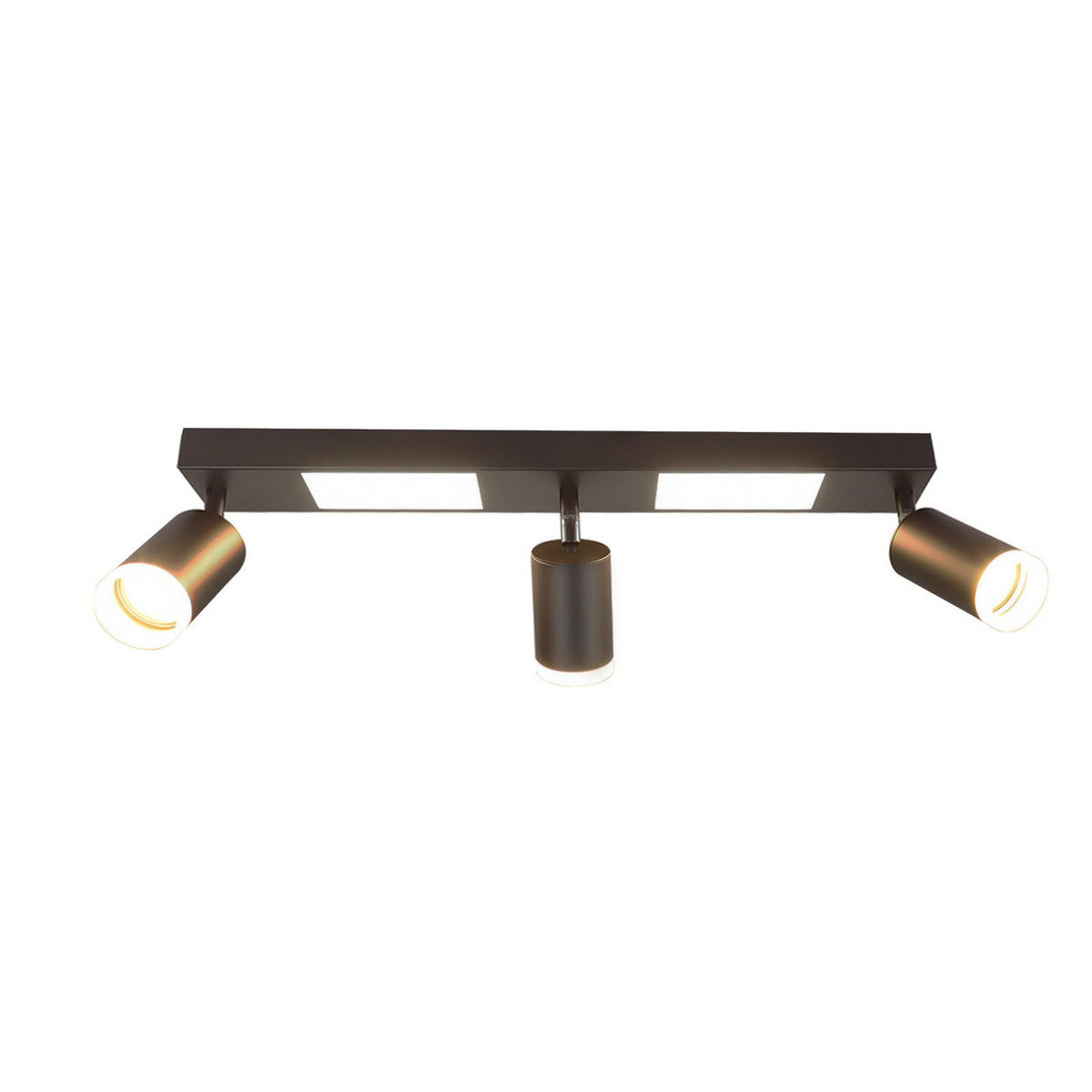 STRAHLER Bocholt 3-flammig 51/8/16.9 cm - Schwarz, Metall (51/8/16.9cm) - Nettlife