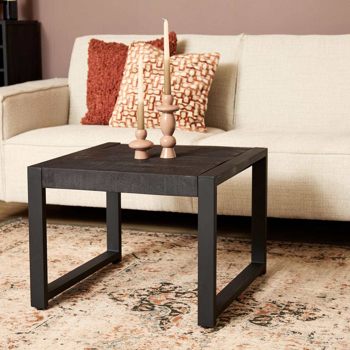 BEISTELLTISCH Boaz Schwarz 60/60/45 cm - Schwarz, Holz (60/60/45cm) - Starfurn