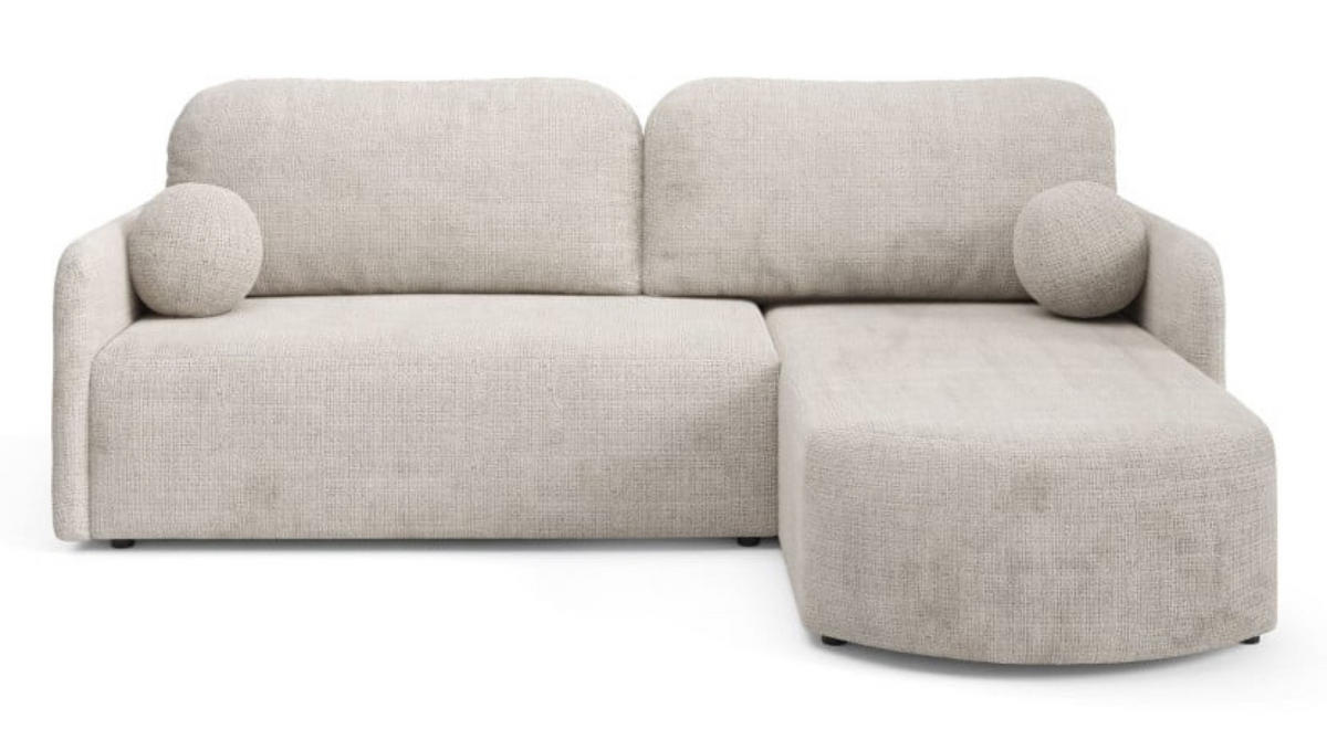 ECKSOFA Beige BONO Mit Schlaffunktion Bezogen Mit Cremona Stoff - Beige, Textil (212/160cm) - Sepro Meble
