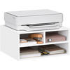 AKTENREGAL mit 3 Fächern,Druckerschrank, 47x22,5x40 cm, Weiß - Weiß, Holzwerkstoff (40/47/22.5cm) - Woltu