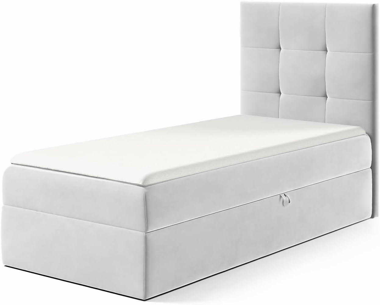 KINDERBETT MINO 2 - Hellgrau, Holzwerkstoff (94/208cm) - Meblini