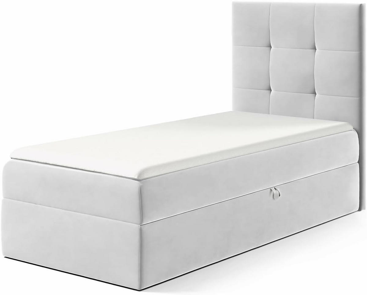 KINDERBETT MINO 2 - Hellgrau, Holzwerkstoff (94/208cm) - Meblini