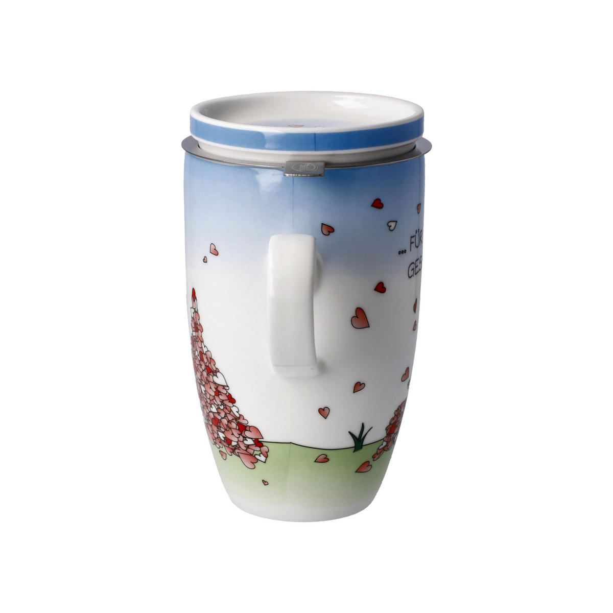 TEETASSE Der kleine Yogi - Für Dich gesammelt, Fine Bone China, Bunt, 450 ml - Multicolor, Keramik (0.45L) - Goebel
