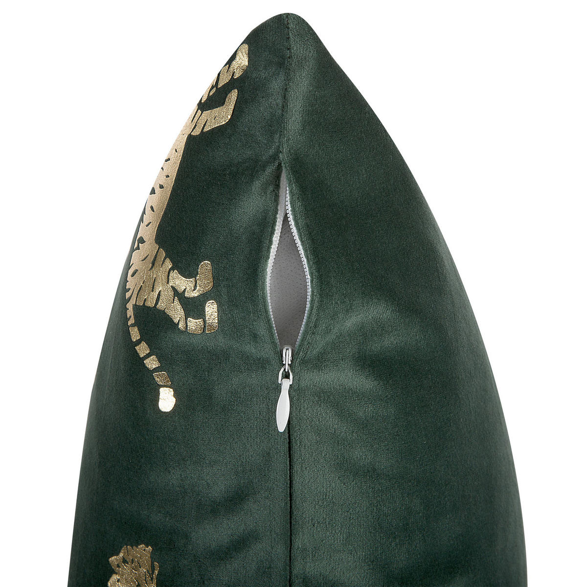DEKOKISSEN 2er-Set Dunkelgrün 45/45 cm Bluebell - Dunkelgrün, Textil (45/45cm) - Beliani
