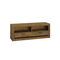 LOWBOARD Baltica Lefkas Eiche / schwarz 147 / 43 / 55cm - Braun, Holz/Holzwerkstoff (147/55/43cm) - Feldmann-Wohnen