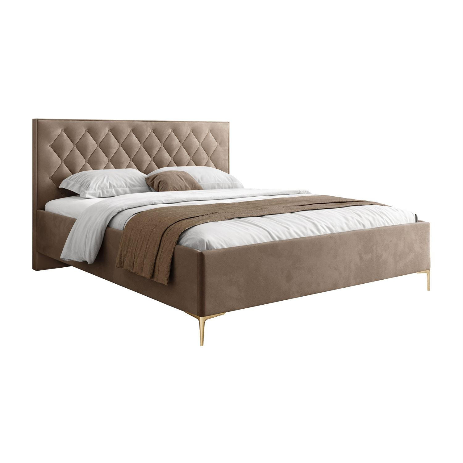 Lookway Polsterbett Beige 140x200 cm
