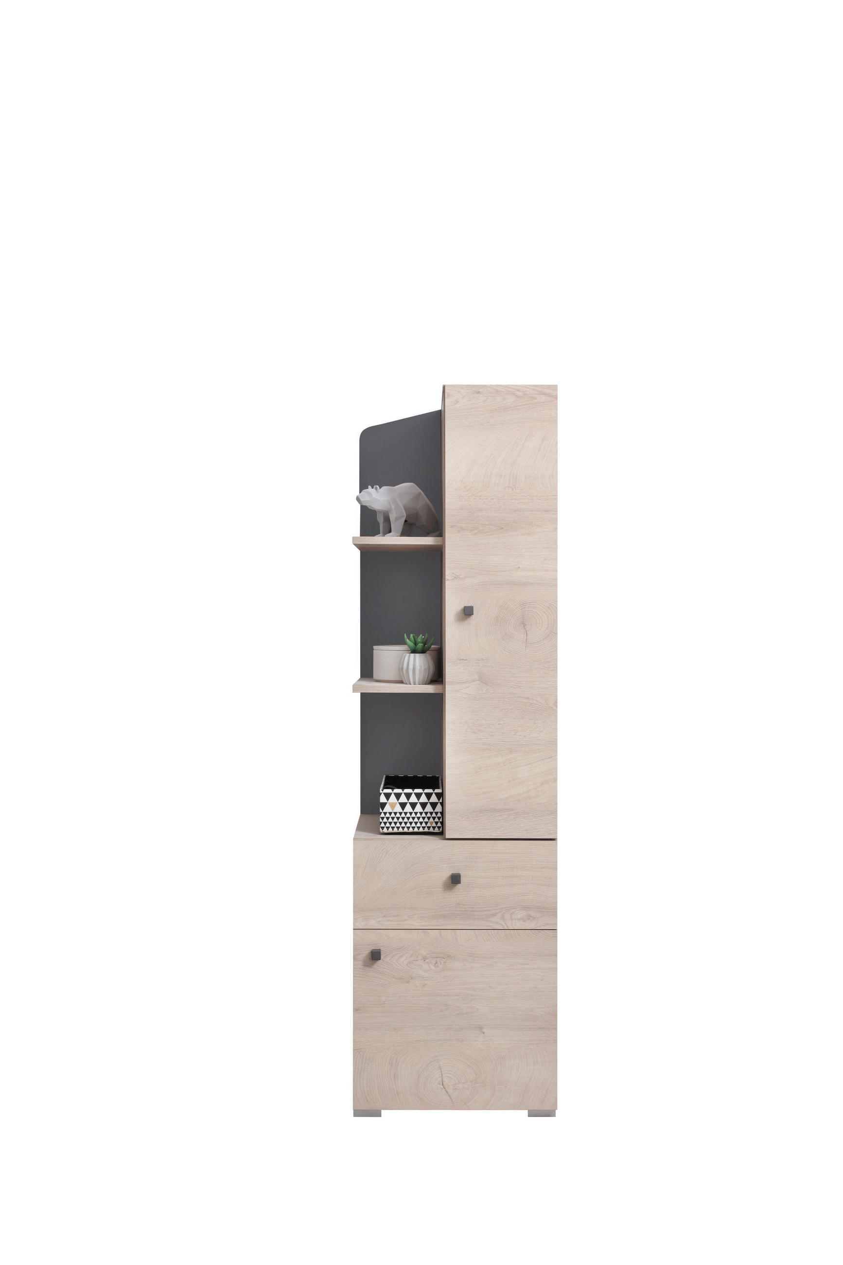 BÜCHERREGAL RAVENNA 45x40x160 cm, Regal Eichefarben - Eichefarben, Holzwerkstoff (45/160/40cm) - MASSENO