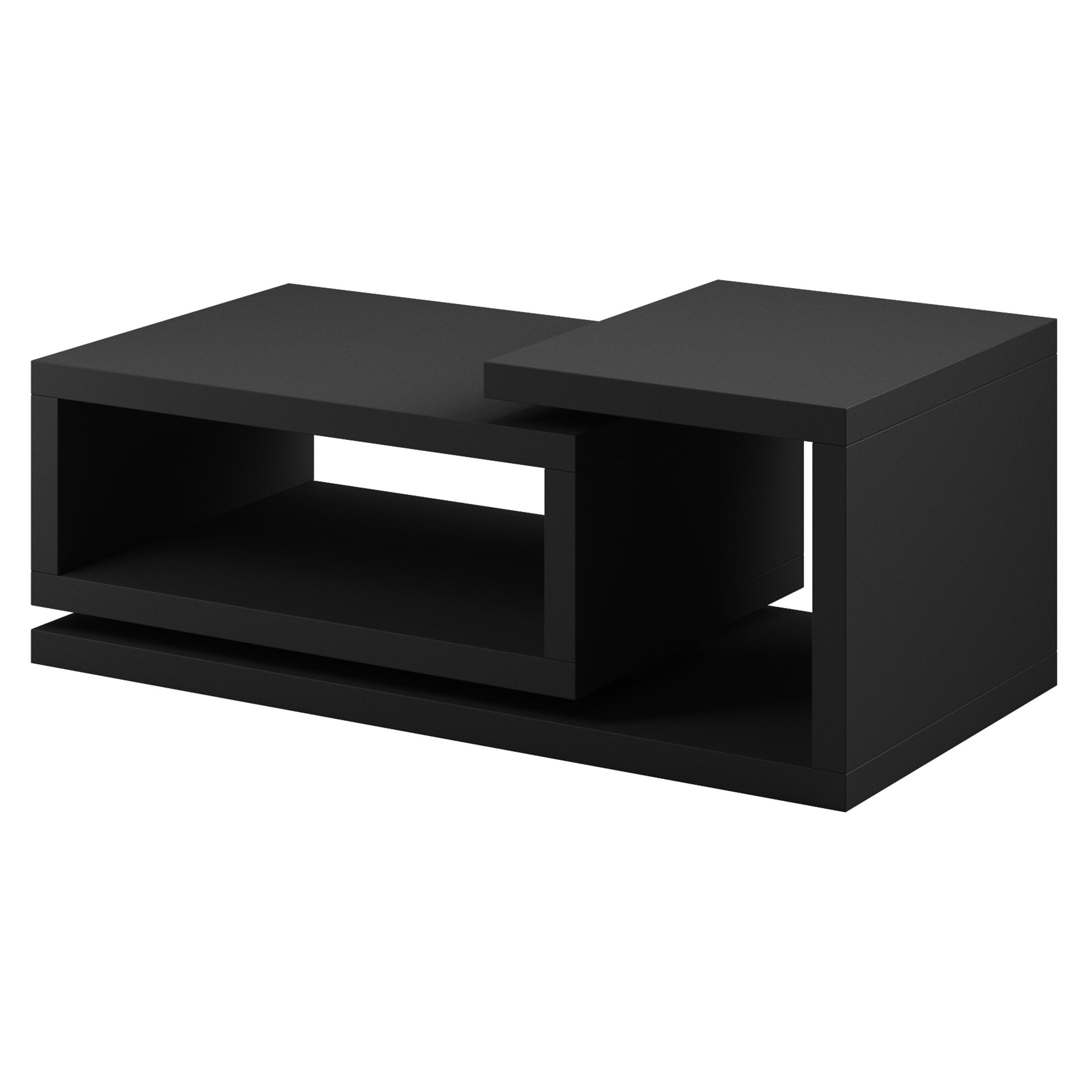 Masseno Couchtisch Schwarz 120x40x60 cm