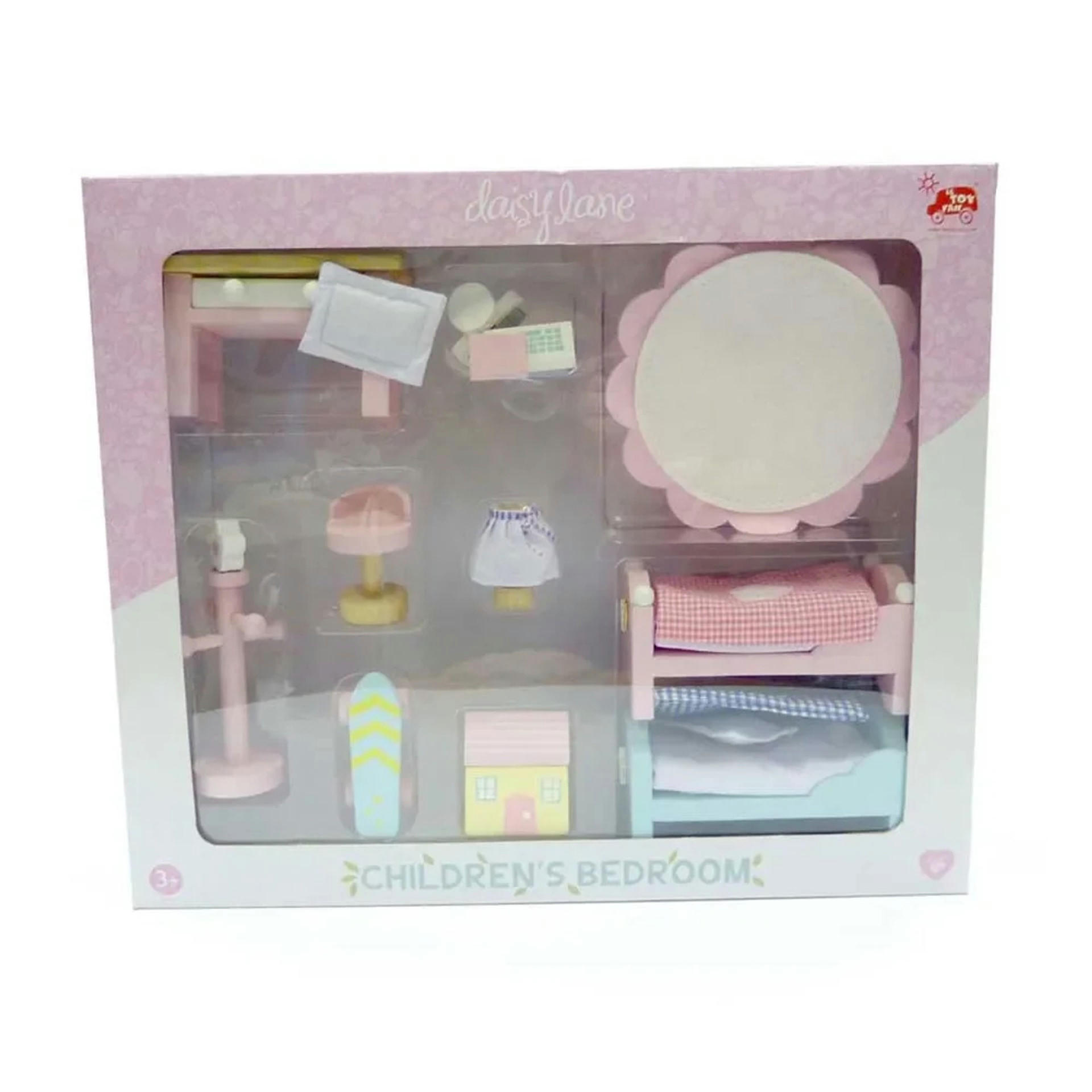 LE Toy Van Puppenhaus Zubehör Kinderzimmer Daisy Lane - Ahornfarben, Holz (29/39/48cm) - Le Toy Van